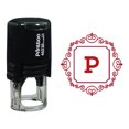 thumbnail image 1 of Printtoo Square Swirl Border Alphabet P Monogram Initial Self Inking Rubber Stamp Office Stationary, 1 of 3