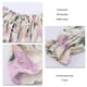thumbnail image 3 of Blusa informal con escote en V y hombros descubiertos con mangas acampanadas, color albaricoque, talla S Blusa con mangas con volantes y estampado floral, 3 of 4