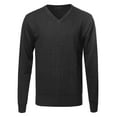 thumbnail image 1 of FashionOutfit Men's Basic Diamond Textured V-neck Sweater, 1 of 3