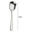 thumbnail image 2 of pvdgvd Stainless Steel Square Flat Bottom Spoon, 410 Stainless Steel For Dessert Rice Soup, Polished & Durable, 2 of 2