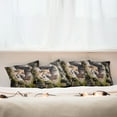 thumbnail image 3 of Ambesonne Animal Throw Pillow Cover 4 Pack, Exotic Furry Creature, 16", Tan, 3 of 6