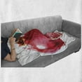 thumbnail image 6 of Fruit Soft Flannel Fleece Blanket, Pomegranate Hand Drawn Watercolor Style Paint Yummy Juicy Winter Taste Art, Cozy Plush for Indoor and Outdoor Use, 50" x 70", Magenta Forest Green, by Ambesonne, 6 of 6