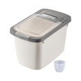 thumbnail image 4 of Grain Rice Storage Bin Pet Food Storage Box Flour Bin Food Storage Container for White, 4 of 9