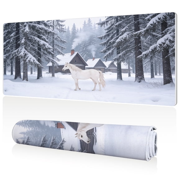 LIVEKEY XXL Gaming Mouse Pad 80x40cm Ultra Large Non Slip Stitched Edges Desk Mat Durable Easy Clean Surface for Office Computer Gaming Workstation Setup