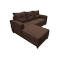 thumbnail image 4 of Sala Esquinera El Bazar Store Demeter Chocolate 210x160 cm Tela Lino nacional Modular Love seat Chaise, 4 of 6