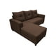 thumbnail image 4 of Sala Esquinera El Bazar Store Demeter Chocolate 210x160 cm Tela Lino nacional Modular Love seat Chaise, 4 of 6