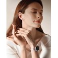 thumbnail image 5 of Wearlizer Slim Leather Watch Band Compatible with Apple Watch Bands 38/40/41/42/44/45/46/49mm Women Thin Strap for Iwatch Series 11/10/9/8/7/6/5/4/3/SE/Ultra, 5 of 6