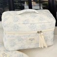 thumbnail image 1 of Bolsa organizadora de cosméticos para mujer, estética acolchada de gran capacidad para viajes al aire libre, 1 of 9