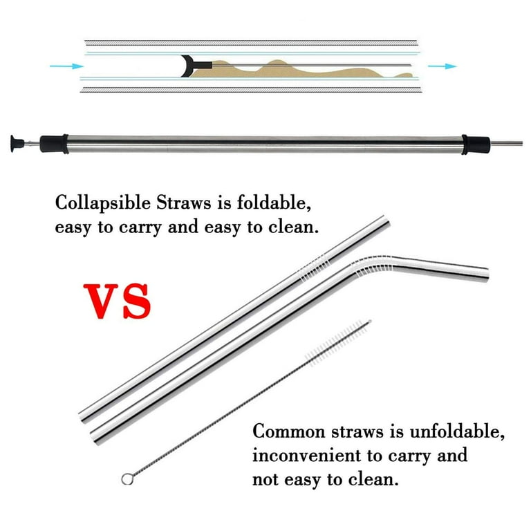 Set of 2 Collapsible Straws – TAL™ Hydration