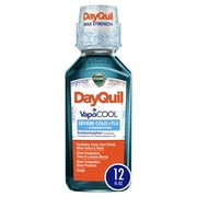Vicks DayQuil Severe Vapocool Cold and Flu Relief Liquid Medicine, over-the-counter Medicine, 12 oz