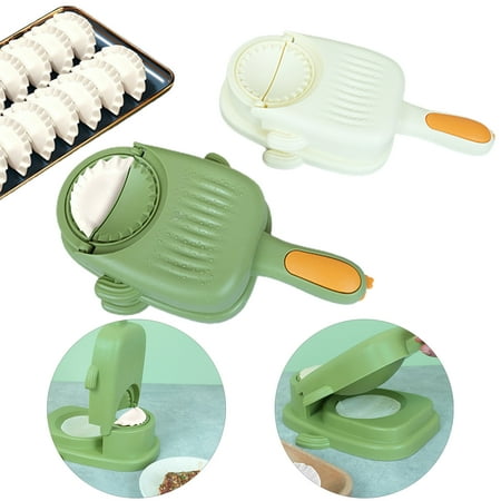 

Jiaroswwei Kitchen Dumpling Maker Dumpling Skin Dumpling DIY Making Tool Garlic Grinder 3-in-1 Gadgets Multifunctional Dumpling Press Mold for Pies Waffles Kitchen Supplies