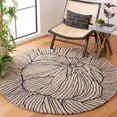 thumbnail image 2 of SAFAVIEH Metro Daragh Geometric Area Rug, Black/Ivory, 6' x 6' Round, 2 of 8
