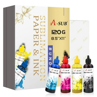 Epson SureColor Ink Set - 4 Pack & 200 Sheets of Sublimation Paper