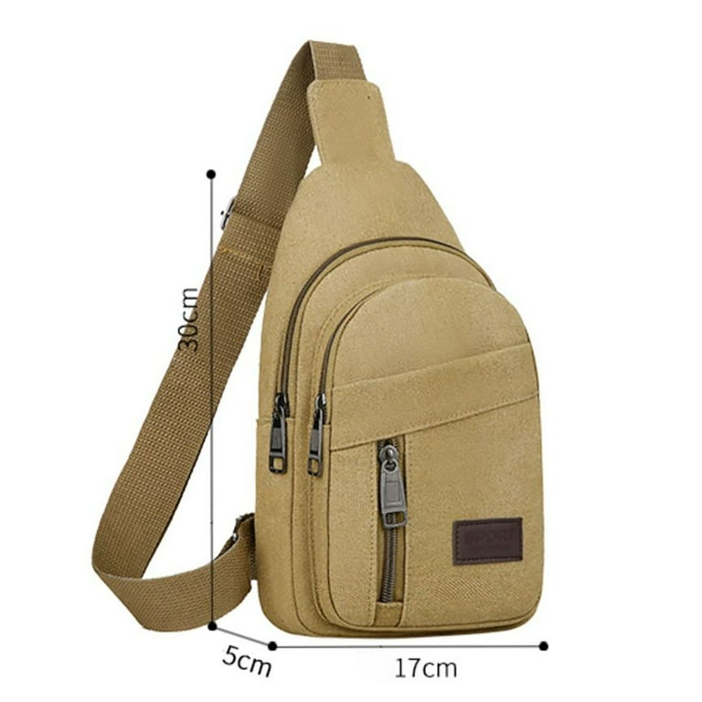Coopserbil 2024 Men s New Casual Solid Color Simple One Shoulder Zipper Messenger Bag Shoulder Bag Shoulder Bag for Women Shoulder Bag for Men Over