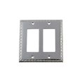 thumbnail image 2 of Nostalgic Warehouse 719906 Egg & Dart Switch Plate with Double Rocker, Bright Chrome, 2 of 3