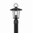 thumbnail image 3 of Crystorama Andover 1 Light Matte Black Outdoor Lantern Post - 9"W x 14.5"H, 3 of 5
