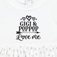 thumbnail image 4 of Inktastic Gigi and Poppop Love Me Girls Baby Dress, 4 of 5