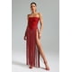 thumbnail image 2 of Vestido Bellabarnetten Valentina sin tirantes con flecos, 2 of 10
