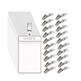 thumbnail image 1 of Mica Vertical Porta Credencial Gafete Ine 100 pz Transparente + 100 clip Plata, 1 of 5