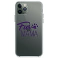 thumbnail image 1 of DistinctInk Clear Shockproof Hybrid Case for iPhone 12 MINI (5.4" Screen) - TPU Bumper Acrylic Back Tempered Glass Screen Protector - Fur Mama - Dog Paw, 1 of 2