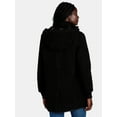 thumbnail image 6 of Time and Tru Women’s and Women’s Plus Faux Shearling Zip Hoodie Jacket, Midweight, Sizes S-3X, 6 of 7