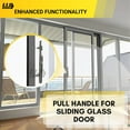 thumbnail image 7 of G.A.S Hardware Standard Pull Chrome Handle for Sliding Glass Doors with Patio Glass Screen, 7 of 7