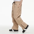 thumbnail image 6 of oqasdz Pants for Men Windproof Winter Outdoor Warm Thickened Double Shoulder Ski Trousers Sports Comfortable Trousers with Side Pockets, 6 of 6