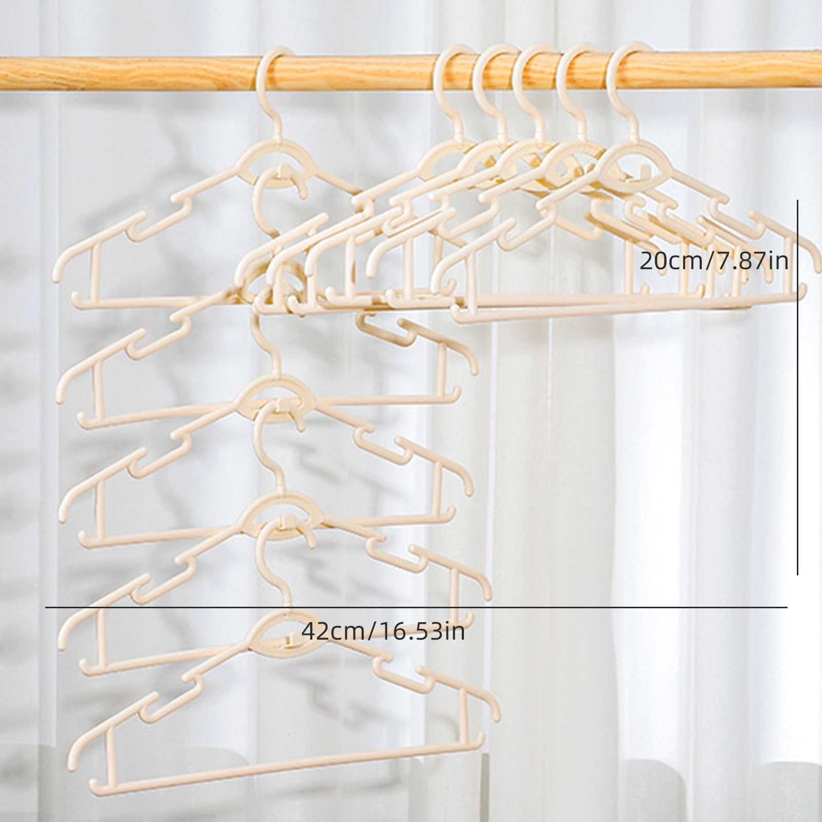 10 Pcs Clothes Drying Rack Dry And Wet Plastic Clothes Rack Adult