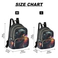 thumbnail image 2 of FORMRS Mini Backpack Purse for Women Quilted Travel Daypack Casual Shoulder Bag, Black Astronaut, 2 of 7