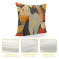 thumbnail image 4 of Orinice Cute Cat Graphic Decorative Throw Pillow Cover for Home Couch Living Room Bed Sofa - Aesthetic Autumn Pillow Case 1PC 20x20in, 4 of 5