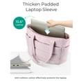 thumbnail image 5 of Puffer Tote Bag for Women, Nurses - Multi-Pocket Lightweight Bag for Work - Quilted Handbag for Travel and Gym, 5 of 6