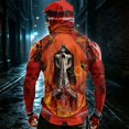 thumbnail image 6 of Men's Workout Fishing Hoodies Shirts with Face Mask 3d Skull UV Sun Protection Shirts UPF Rash Guard Long Sleeve Hoodie, 6 of 7