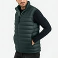 thumbnail image 2 of zfhfof Men's Lightweight Puffer Vest Packable Warm Winter Quilted Sleeveless Jackets Full Zip Stand Collar Vests Outerwear for Work Casual Travel, 2 of 8