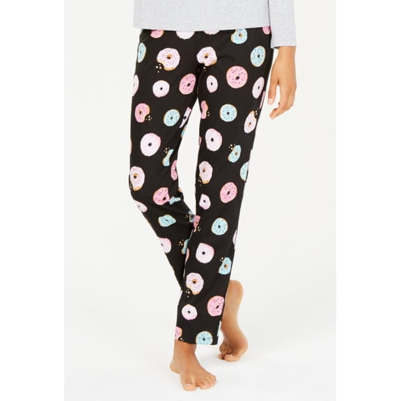 Jenni by Jennifer Moore Womens Cotton Pajama Pants,1-Piece Size Large Color Donuts