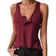 thumbnail image 1 of Camiseta sin mangas con botones a presión para mujer, camiseta cómoda de moda con botones para hacer deporte, 1 of 4