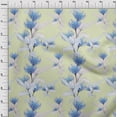 thumbnail image 4 of oneOone Cotton Poplin Twill Pale Yellow Fabric Florals Craft Projects Decor Fabric Printed By The Yard 56 Inch Wide, 4 of 6