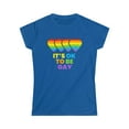 thumbnail image 4 of It's OK to Be Gay Pride Month LGBTQ Rainbow Lesbian Gay Womens T Shirts, 4 of 8