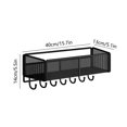 thumbnail image 3 of Cagogo Clearance Under $5 Hanging Storage Baskets Organizer Wall Mount, Metal Wire Storage Bin Rack for Kitchen Bathroom Shower Spice Shelf Home Decor Essentials with Hooks, 3 of 6