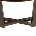 thumbnail image 5 of Elm Lane Conrad Modern Rich Wood Console Table 47 1/2" x 18" with Shelf Dark Brown Crisscross Leg for Living Room Bedroom Bedside Entryway Home Office, 5 of 9