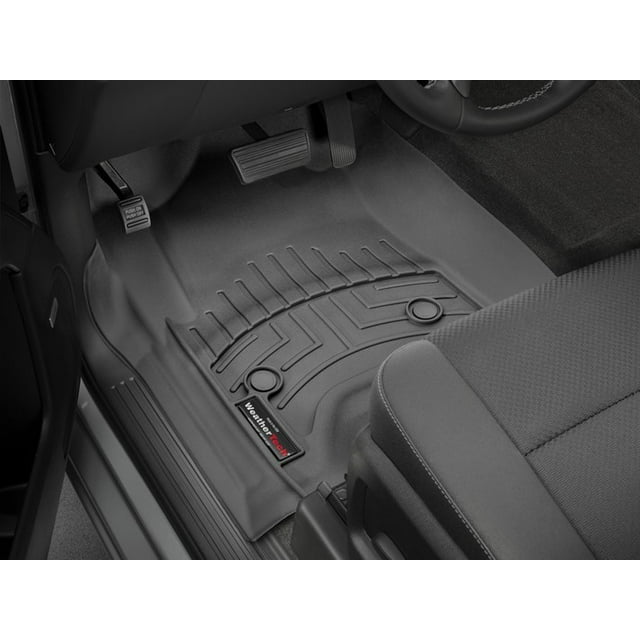 Weathertech Floor Liner 446071 FloorLiner; Molded Fit; Black; Thermoplastic Polyolefin TPO Vacuum Formed Material; 2 Piece