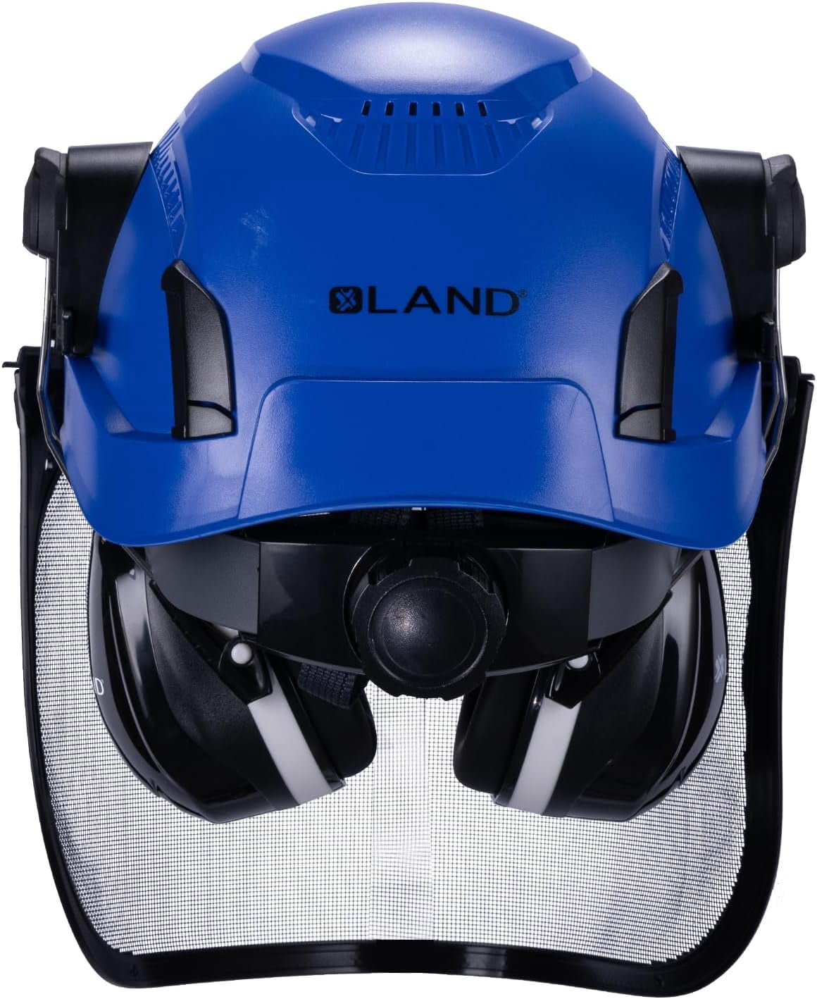 EcoPro Forestry Kit - ANSI Z89.1 Type I Class C Vented - Forestry Helmet Kit with Faceshield & Earmuffs - 3 in 1 Ideal for Arborists - Blue
