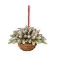 thumbnail image 1 of Cesta de flores, corona, cesta, corona, arreglo floral, decoración, corona de primavera y verano, corona de granja para árbol de Navidad, puerta delantera Estilo B, 1 of 8