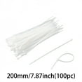 thumbnail image 4 of 23.62 Inch Zip Cable Ties (30 Pieces),Self-Locking Premium Nylon Cable Wire Ties,Heavy Duty White,for Indoor and Outdoor by CMYYNNA, 4 of 8