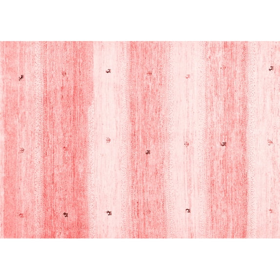 Ahgly Company Indoor Rectangle Solid Red Modern Area Rugs, 2' x 4'