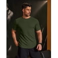 thumbnail image 4 of COOFANDY Mens Muscle T Shirts Short Sleeve Gym Crewneck T Shirts Moisture Wicking Athletic Shirts, 4 of 6