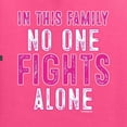 thumbnail image 2 of Wild Bobby, In This Family No One Fights Alone, Breast Cancer Awareness, Front and Back Men Graphic Tee, Neon Pink, Small, 2 of 4