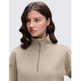 thumbnail image 3 of CRZ YOGA SoftAura Half Zip Sweatshirt for Women Long Sleeve Pullover Workout Casual Tops with Pocket, 3 of 3