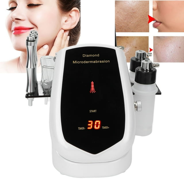 Máquina de Microdermoabrasión ANGGREK Profesional 110V-240V 3 en 1 con Potencia de Succión Fuerte