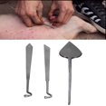 thumbnail image 4 of Juego De Cuchillos De Castración, Herramienta De Castración En Forma De Melocotón En Forma De Hoja Para Suministros Quirúrgicos De Cría De Animales Para Animales, 4 of 7