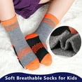 thumbnail image 4 of 12 Pairs Boys Crew Socks Novelty Plaid Kids Elastic Mid Cut Toddler Socks for Boy Girls(2-14T), 4 of 7